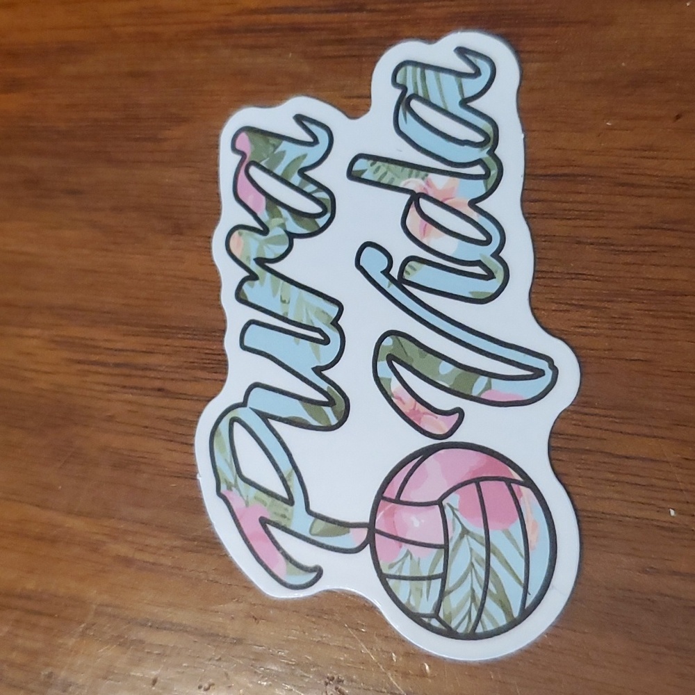 Pura Vida Volleyball Sticker